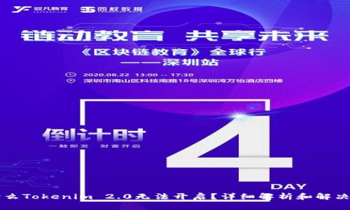为什么Tokenim 2.0无法开启?详细解析和解决方案