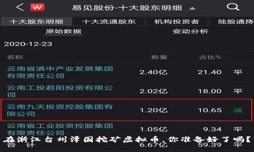 在浙江台州泽国挖矿虚拟币,你准备好了吗?