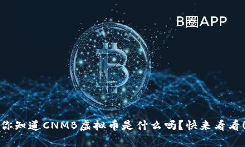 你知道CNMB虚拟币是什么吗?快来看看!