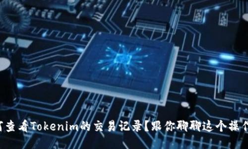 如何查看Tokenim的交易记录？跟你聊聊这个操作吧！