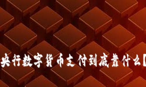 央行数字货币支付到底靠什么？