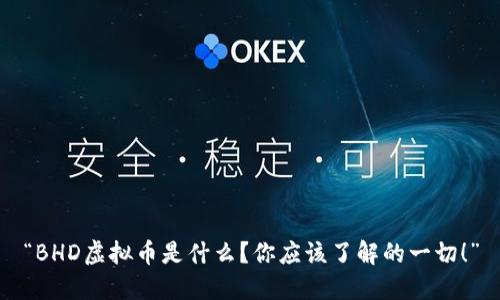 “BHD虚拟币是什么？你应该了解的一切！”